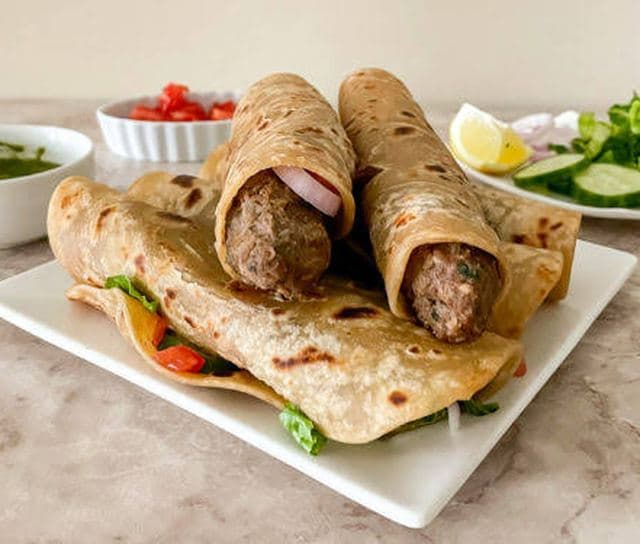 Beef Seekh Kebab Roll